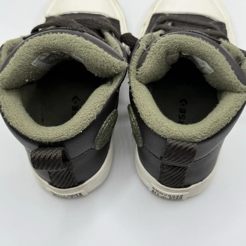 Converse All Star Toddler Size 6 Brown Fleece‎ Lined High Top Sneakers Unisex